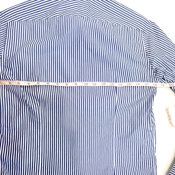 BEAMS F men’s  Striped Shirt cotton MADE IN JAPAN - Picture 8 of 9